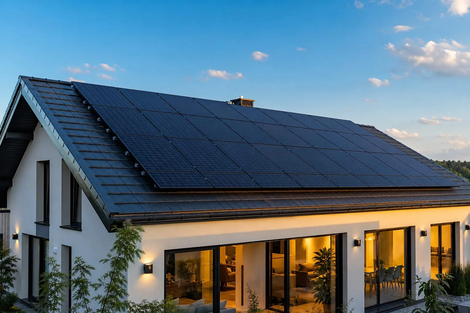 Panneaux photovoltaïques sur toiture — Patio & Garden Gironde
